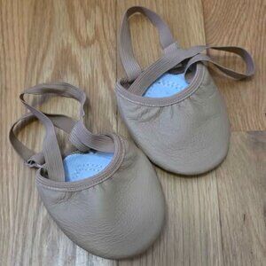 THEATRICALS Leather Half Soles, Tan, Size Medium Big Kid